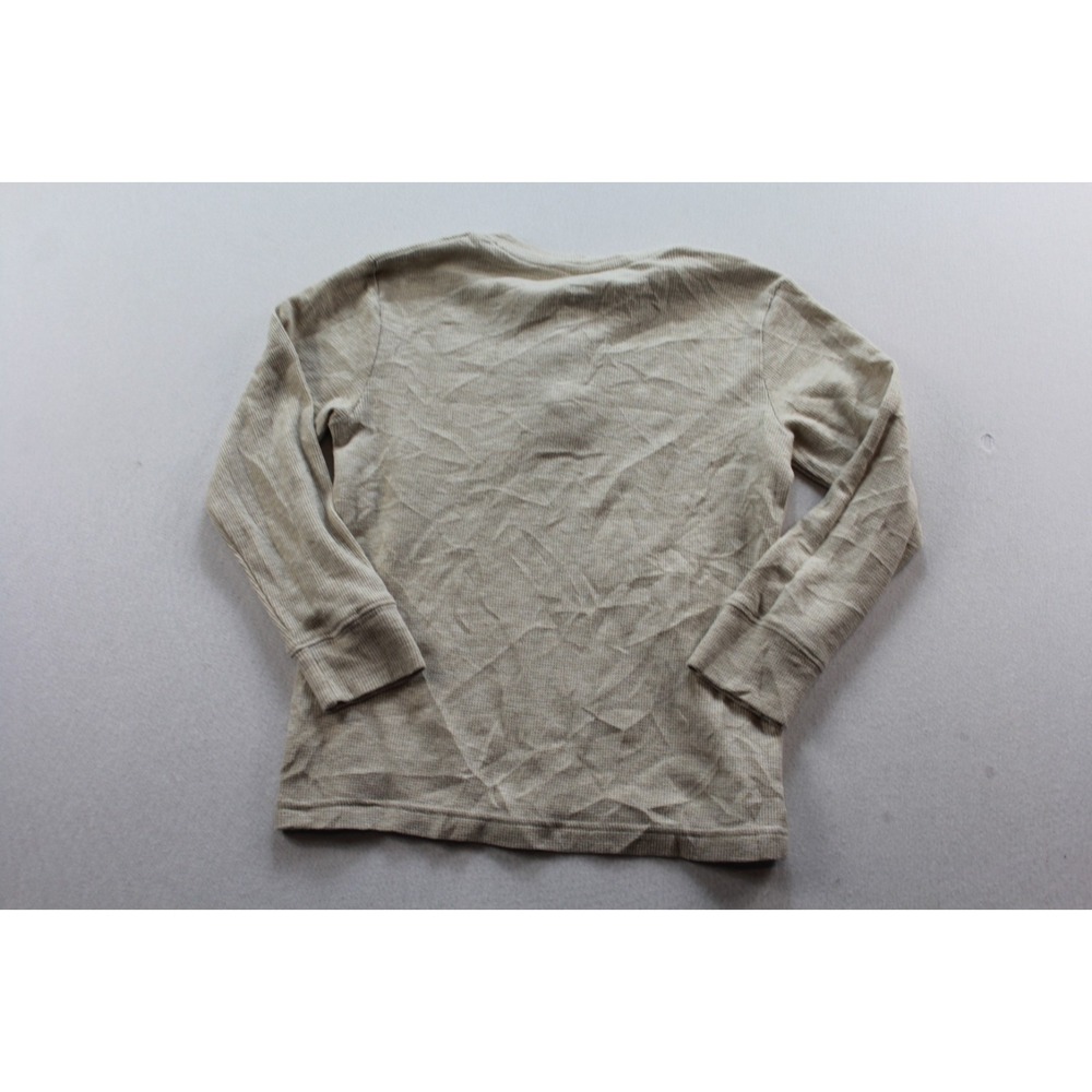 Childrens Place Kid Beige Shirt Long sleeve Crew Neck Size Small